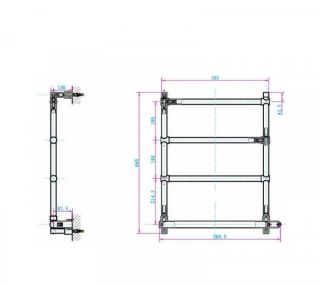 Электрический полотенцесушитель Boheme Oro золото 709